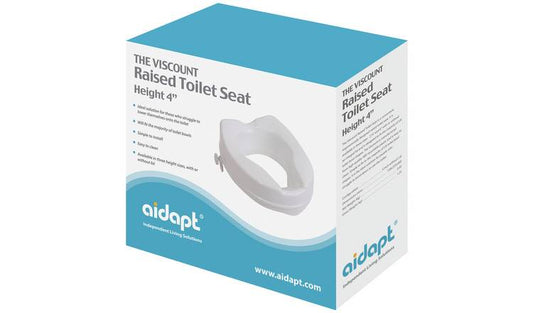 Aidapt 4" Raised Toilet Seat With No Lid