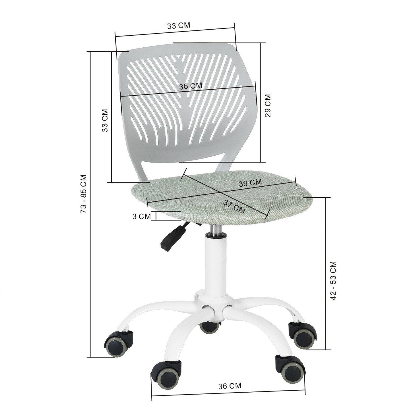 Urban Meuble Kids Swivel Desk Chair – Adjustable Height