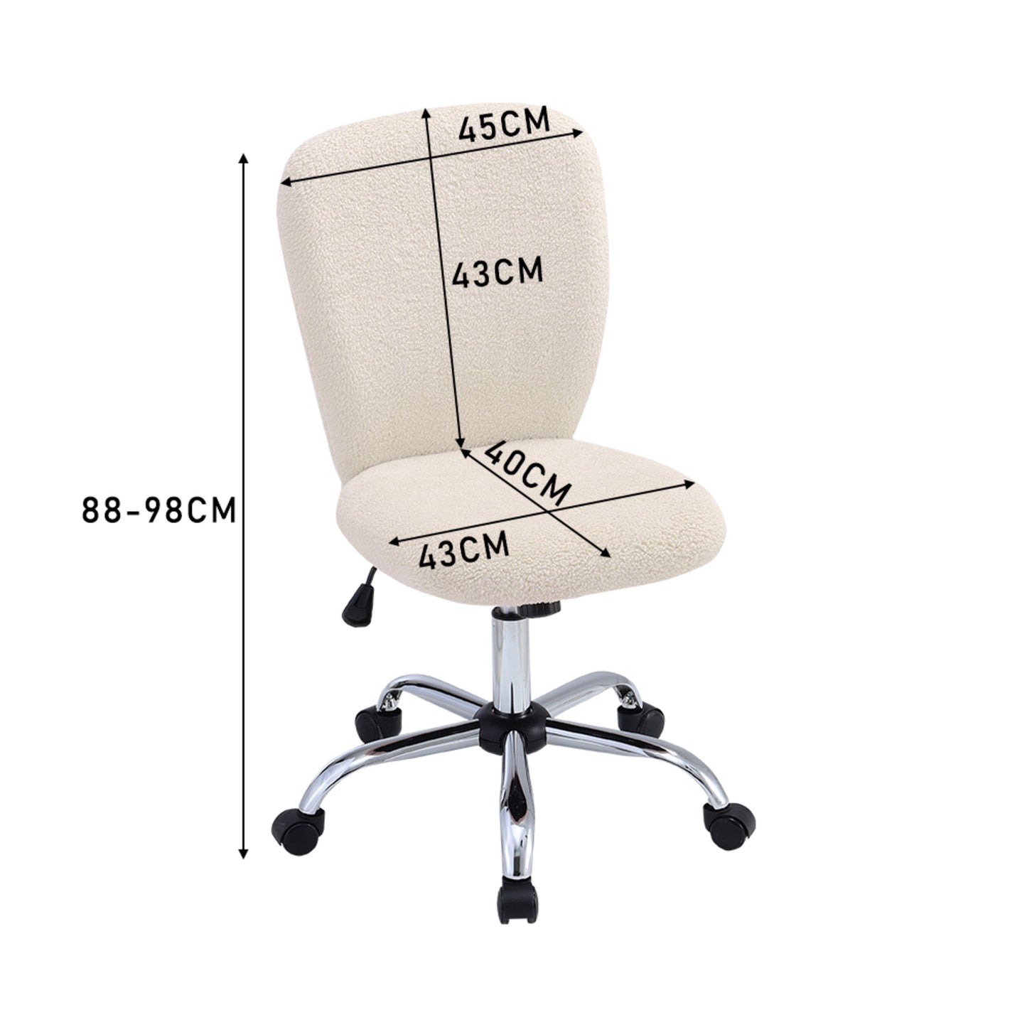 Kabinet UK Plush Swivel Office Chair