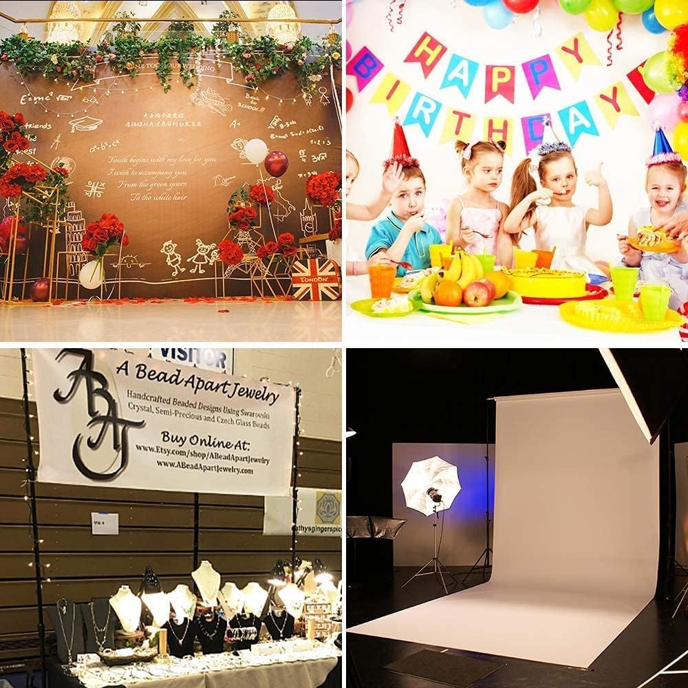 Bonnlo Adjustable Backdrop Stand Kit - 2x3m(6.5x9.8ft) Support with Carry Bag and 3 Clamps - Background Support Kit for Photography Video Studio, Birthday or Parties - Interactive Group