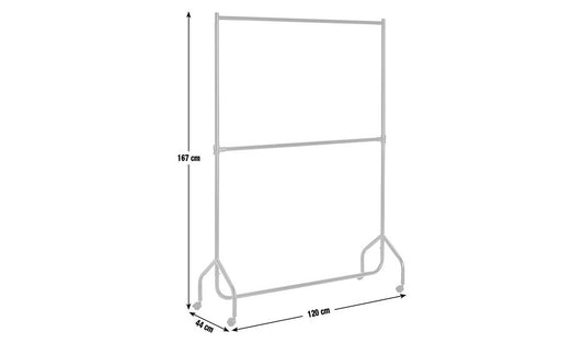 Argos Home Heavy Duty 4 feet Clothes Rail - Black