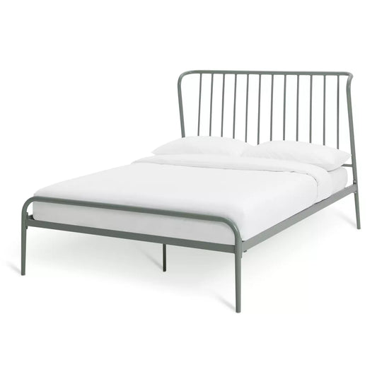 Habitat Kanso Small Double Metal Bed Frame - Sage Green