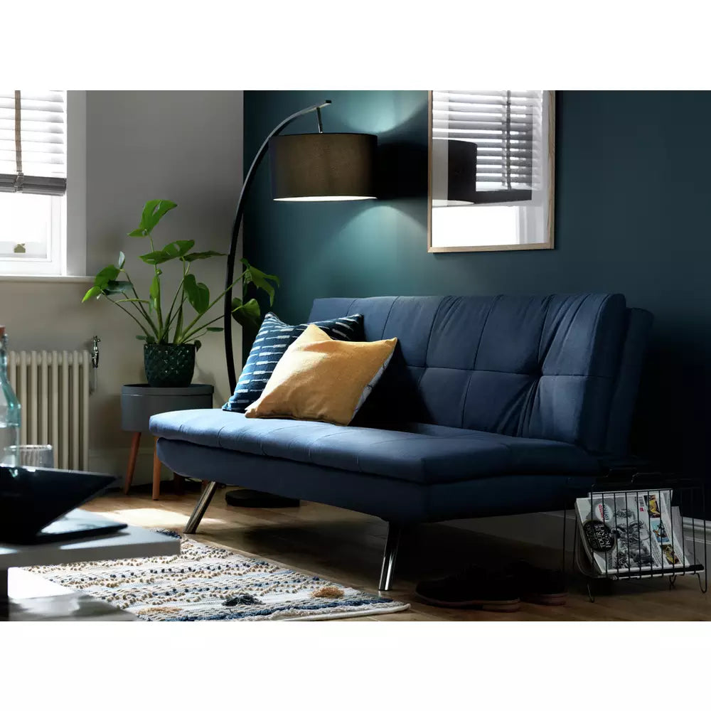 Argos Home Nolan Fabric 3 Seater Clic Clac Sofa Bed-Grey