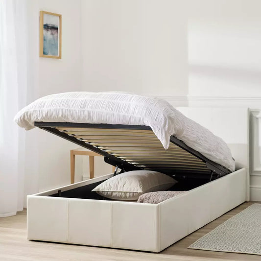 Argos Home Lavendon Single End Lift Ottoman Bed - White