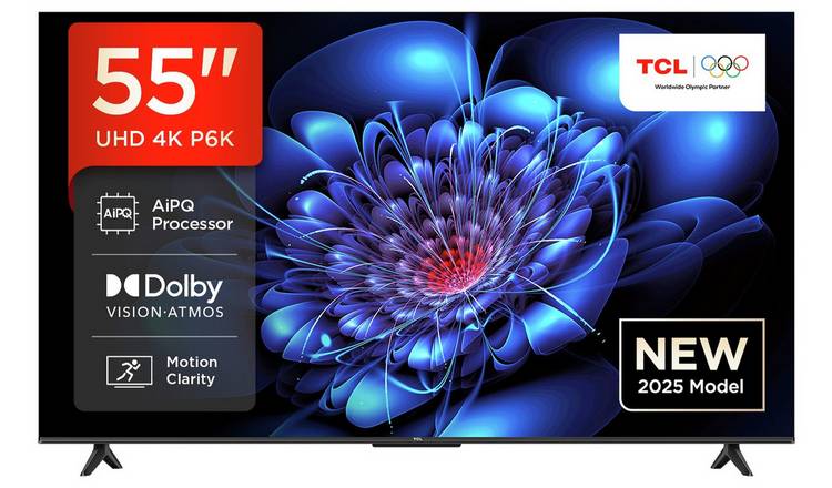 TCL 55 Inch 55P6K Smart 4K UHD HDR DLED TV
