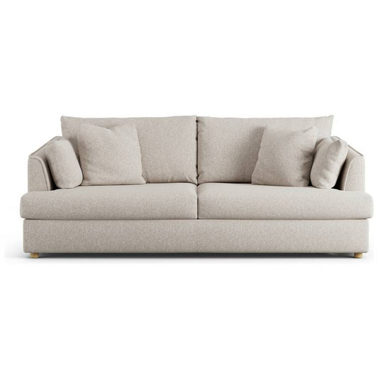Habitat Holmfirth Fabric 3 Seater Sofa Bed - Natural-Ash Leg