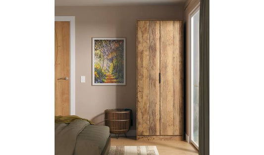 Livara Messina 2 Door Wardrobe - Oak