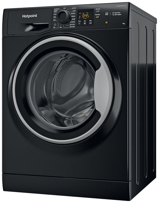 Hotpoint NSWM946BSUK 9KG 1400 Spin Washing Machine - Black