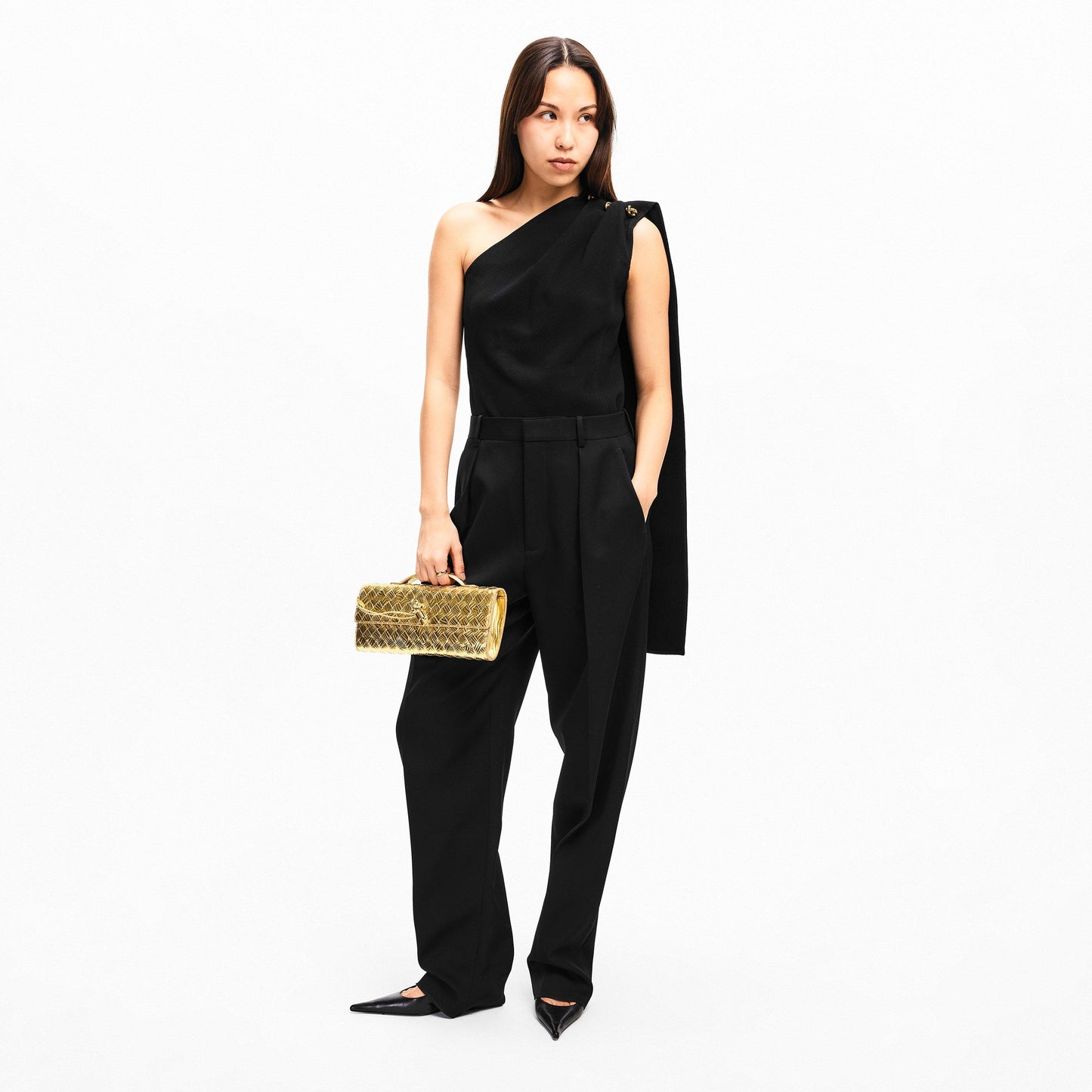 Bottega Veneta BV Andiamo Mtl Cltch Ld61