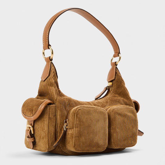 Miu Miu Womens Pocket Shoulder Bag