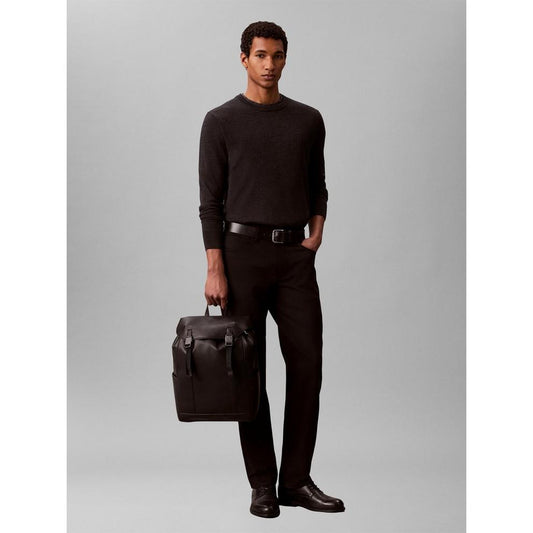 Calvin Klein Emblem Flap Backpack
