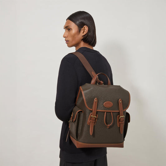 Mulberry Heritage Scotchgrain & Leather Backpack