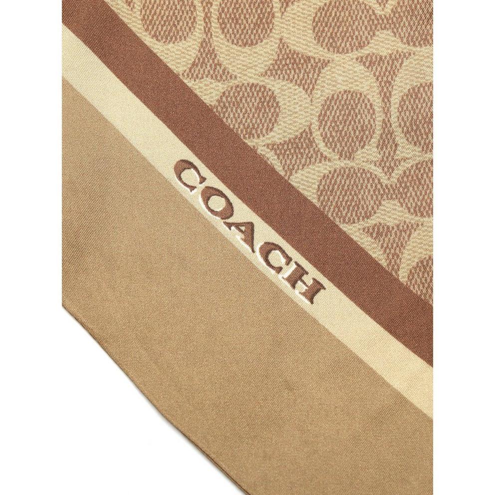 Coach Stacked Tabby Printed Wide Silk Skinny