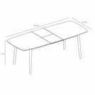 Furniture To Go Montreux Ext 6 Seater Dining Table - Black