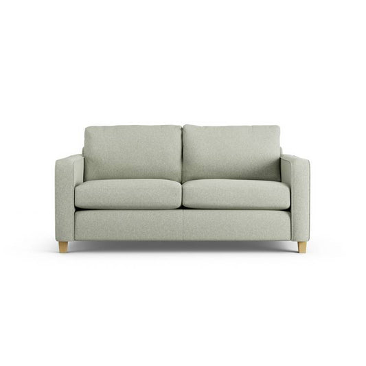 Habitat Flint Fabric 2 Seater Sofa Bed - Sage Green -Ash Leg