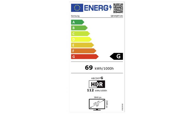 Samsung 50 Inch QE50QEF1AU Smart 4K UHD HDR QLED TV
