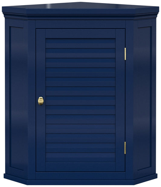 Teamson Home Glancy Corner Wall Cabinet - Navy Blue