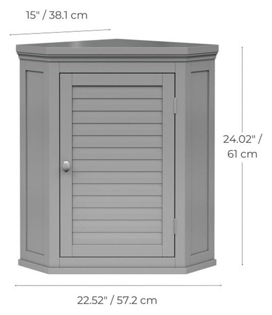 Teamson Home Glancy Corner Wall Cabinet - Sage Green