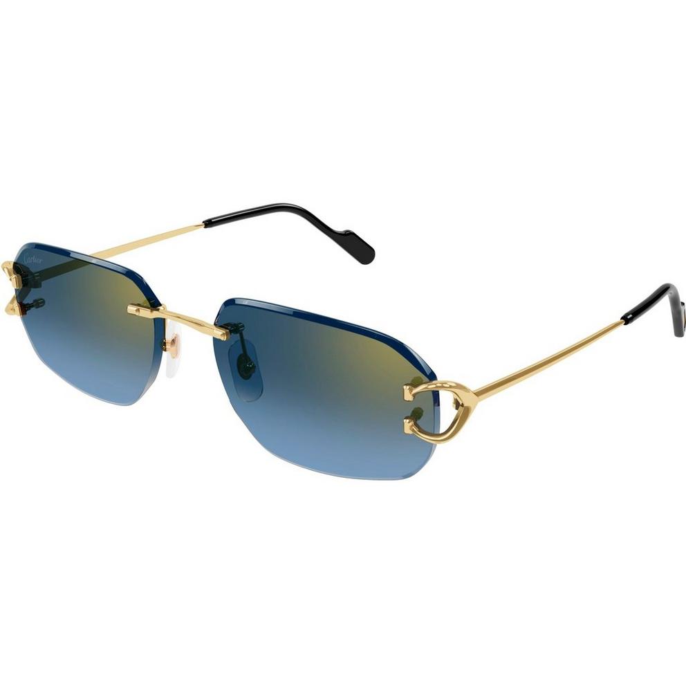 Cartier Cartier CT0468S Mens Rimless Rectangular Sunglasses