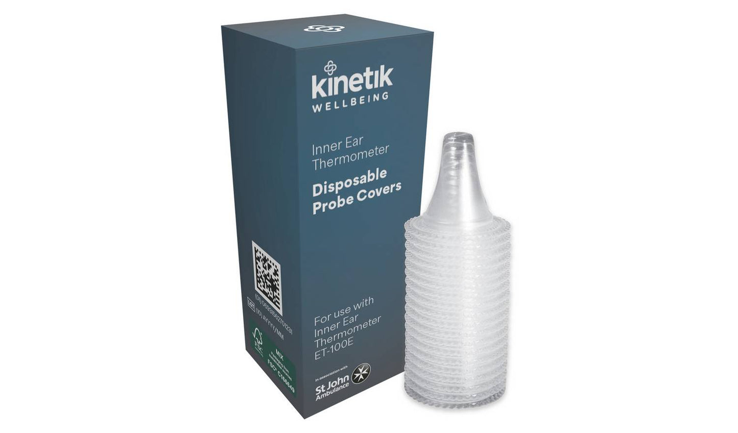 Kinetik Wellbeing Inner Ear Thermometer Probe Covers x25