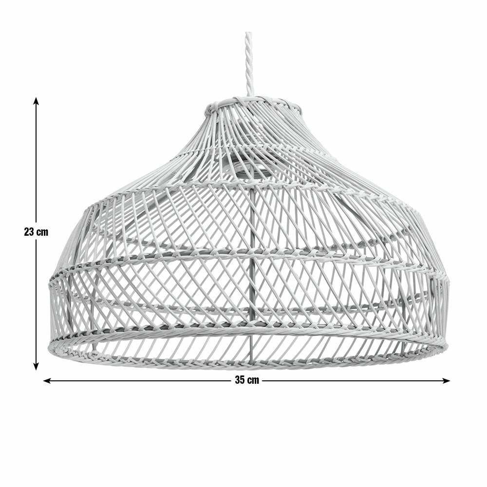 Habitat Natural Rattan Small Easy Fit Lampshade - 35cm