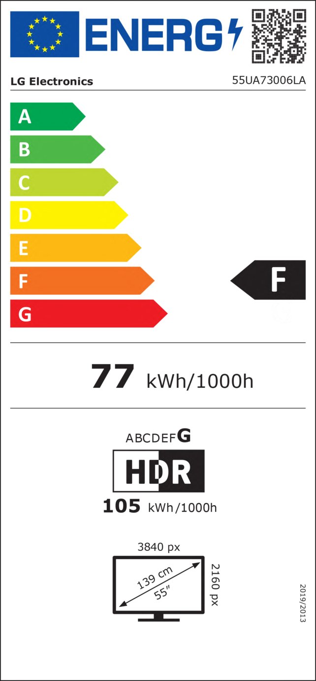 LG 55 Inch 55UA73006LA Smart 4K UHD HDR LED TV