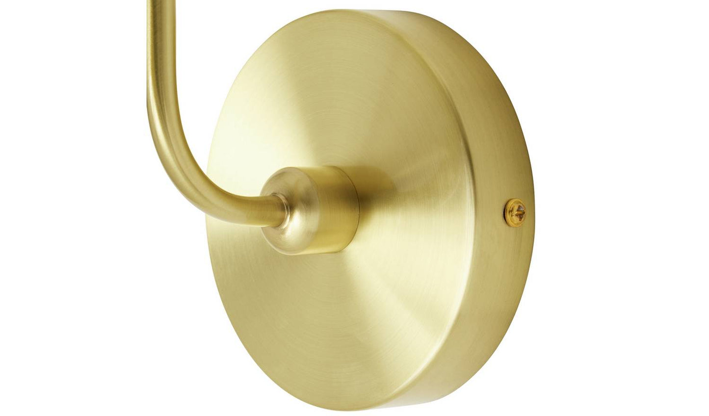 Habitat Metal Bathroom Wall Light - Brushed Brass