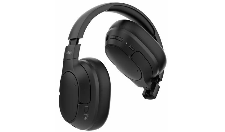 Belkin SoundForm Isolate Active Noise Cancelling Wireless Headphones - Black