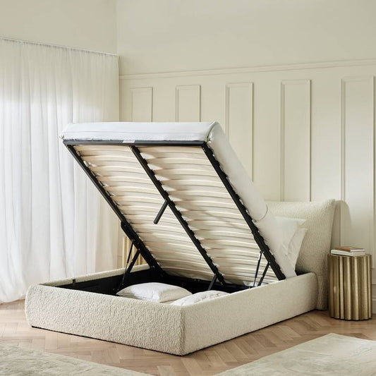 Habitat Marshmallow Double End Lift Ottoman Bed - White