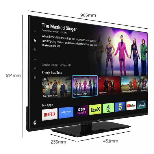 Bush 43 Inch 43FT25CB Smart FHD HDR LED TiVo Freely TV