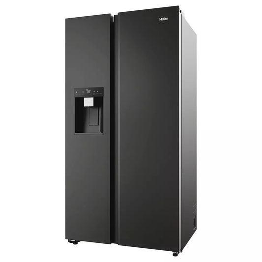 Haier HSW59F18EIPT American Fridge Freezer - Black