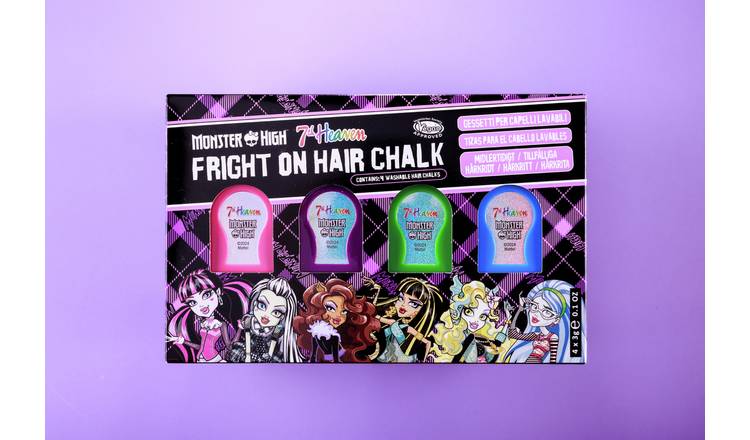 7th Heaven Monster High Fright On Hair Chalks - Pack of 4