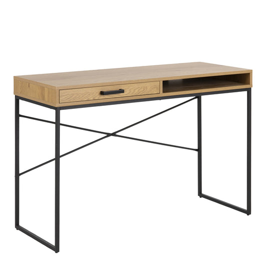 Furniture To Go Seaford 1 Drawer Office Desk - Light Wood