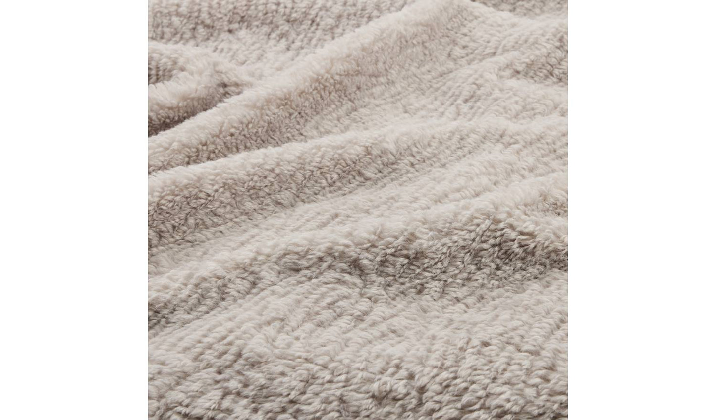 Habitat Faux Shearling Throw - Grey - 150x200cm