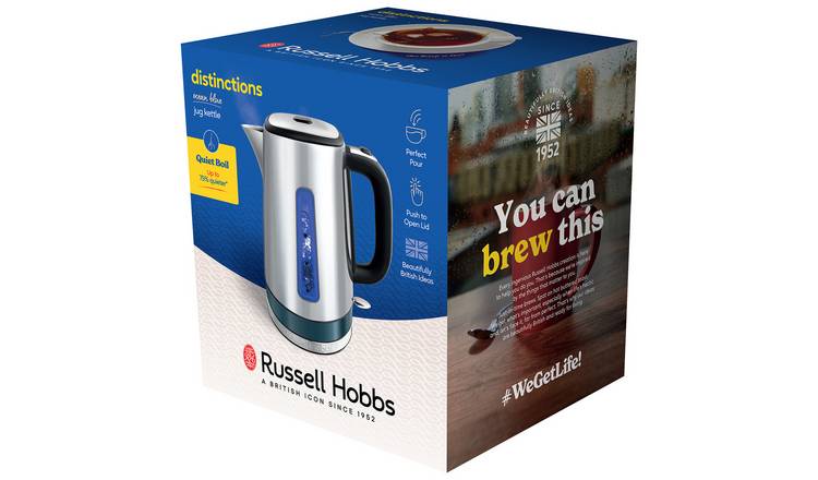 Russell Hobbs Luna Quiet Boil Ocean Blue Jug Kettle 24282