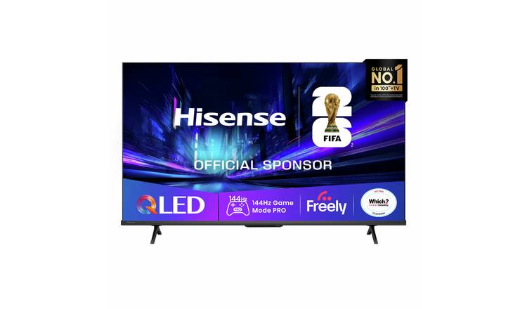 Hisense 50 Inch 50E78QTUK PRO Smart 4KUHD HDR QLED Freely TV