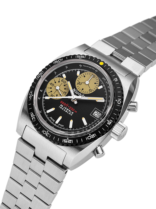 Nivada Grenchen Chronosport Yellow