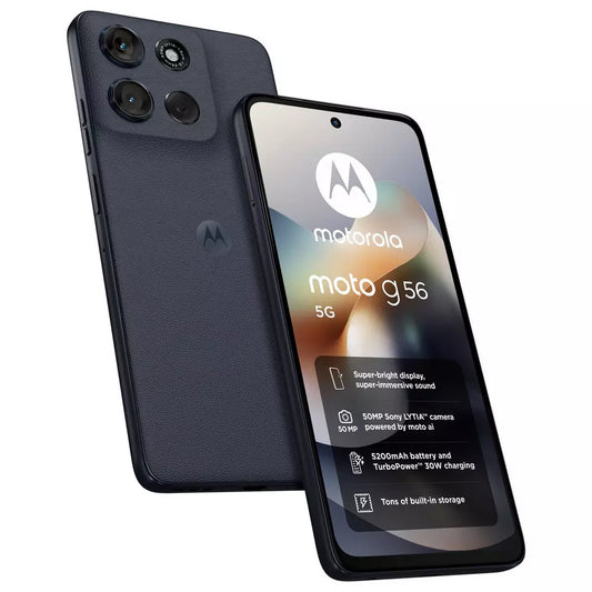 SIM Free Motorola g56 5G 256GB Mobile Phone - Black Oyster