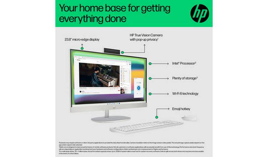 HP 24-cr0062na 24in i3 N300 8GB 512GB All-in-One PC