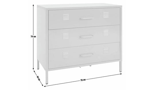 Habitat Stevie 3 Drawer Chest - Green