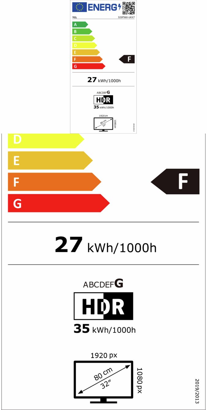 TCL 32 Inch 32SF560-UK Smart FHD HDR QLED Freely TV