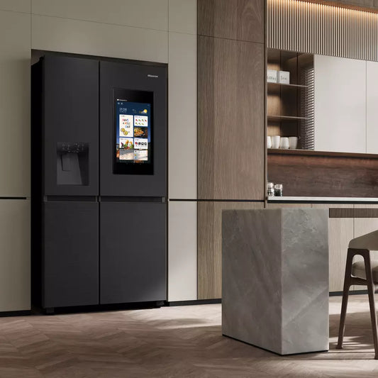 Hisense RS9P628GPFE American Fridge Freezer - Black