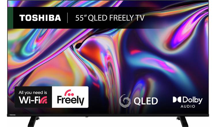 Toshiba 55 Inch 55QV1563DB Smart 4K UHD HDR QLED Freely TV