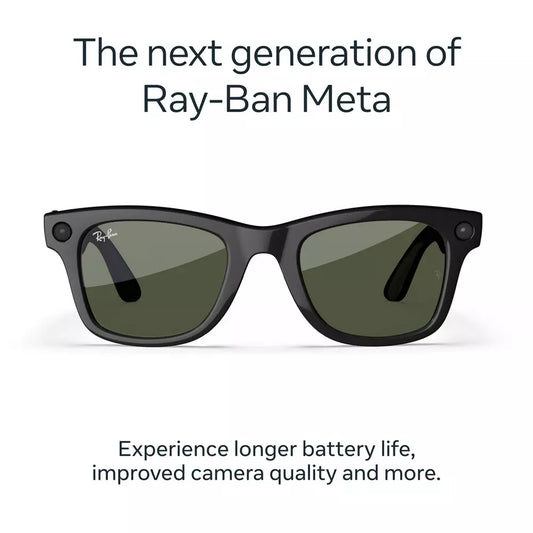 Ray-Ban Meta Wayfarer Gen 2 - Shiny Black, Green