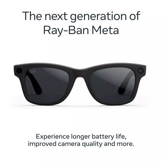 Ray-Ban Meta Wayfarer Gen 2 L Matte Black, Transitions Grey