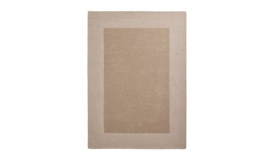 Habitat Simple Border Wool Cut Pile Rug - 160x230cm