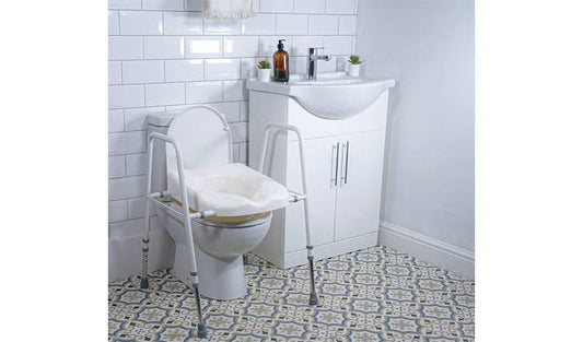 Aidapt VR220KD Solo President Raised Toilet Seat and Frame