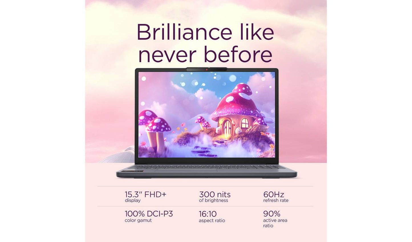 Lenovo Slim 3 15.3in R7 24GB 1TB Laptop - Grey