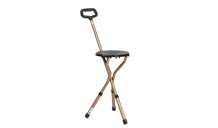 Drive Folding Walking Stick with Built-In Seat