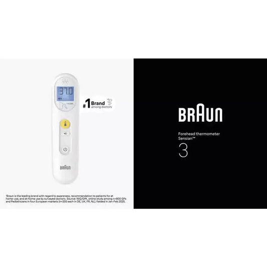 Braun Sensian 3 Forehead Non-Contact Thermometer